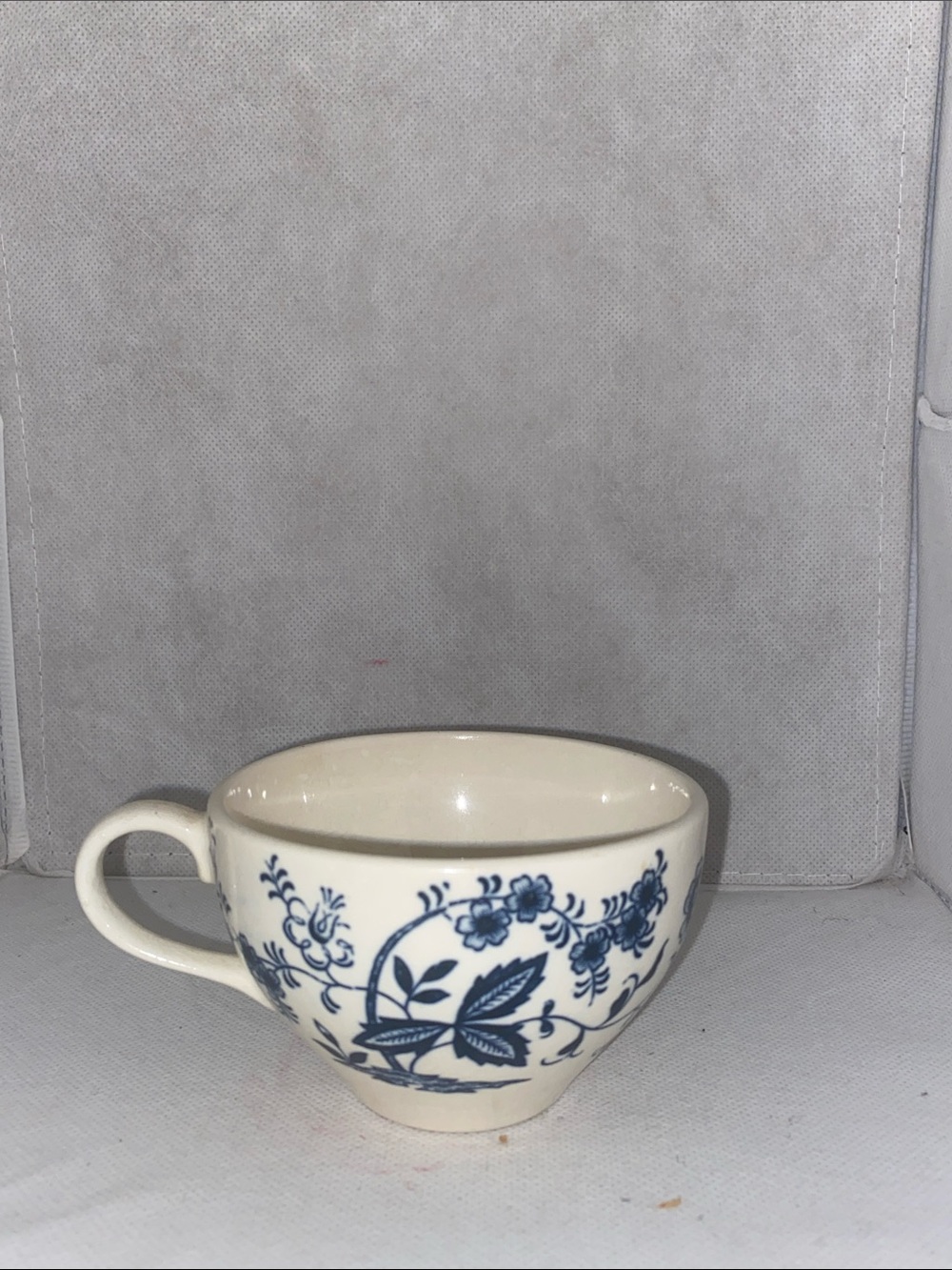 Japan Blue Floral Ceramic Teacup